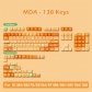 Lucky Orange 104+34 / 54 MDA Profile Keycap Set Cherry MX PBT Dye-subbed for Mechanical Gaming Keyboard